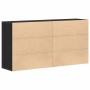 Tableros Lateral 2 pcs Roble negro 79 x 38 x 80 cm