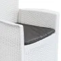 Gartentisch und Stühle 3-teilig weißer Kunststoff Rattan-Optik von vidaXL, Gartensets - Ref: Foro24-276107, Preis: 313,17 €, ...
