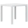 Gartentisch und Stühle 3-teilig weißer Kunststoff Rattan-Optik von vidaXL, Gartensets - Ref: Foro24-276107, Preis: 313,17 €, ...