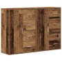 Tableros Lateral con cajón 2 pcs Madera vieja 60 x 31 x 84 cm