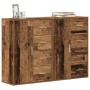 Tableros Lateral con cajón 2 pcs Madera vieja 60 x 31 x 84 cm