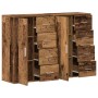 Tableros Lateral con cajón 2 pcs Madera vieja 60 x 31 x 84 cm