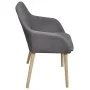 Esszimmerstühle 4 Stk. hellgrauer Stoff und massives Eichenholz von vidaXL, Essstühle - Ref: Foro24-270572, Preis: 446,09 €, ...