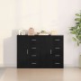 Tableros Lateral con cajón 2 pcs Roble negro 60 x 31 x 84 cm