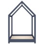Estructura de cama infantil madera maciza pino gris 80x160 cm de vidaXL, Cunas y camas para niños - Ref: Foro24-283353, Preci...