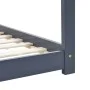Kinderbettgestell aus massivem, grauem Kiefernholz, 80 x 160 cm von vidaXL, Kinderbetten und Betten für Kinder - Ref: Foro24-...