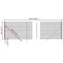 Grüner Zaun aus verzinktem Stahldraht 2,2 x 25 m von vidaXL, Zaunpaneele - Ref: Foro24-154063, Preis: 269,87 €, Rabatt: %