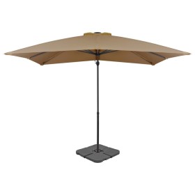 Gartenschirm mit tragbarem taupefarbenem Sockel von vidaXL, Sonnenschirme - Ref: Foro24-276330, Preis: 197,51 €, Rabatt: %