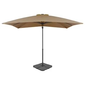 Gartenschirm mit tragbarem taupefarbenem Sockel von vidaXL, Sonnenschirme - Ref: Foro24-276330, Preis: 195,03 €, Rabatt: %