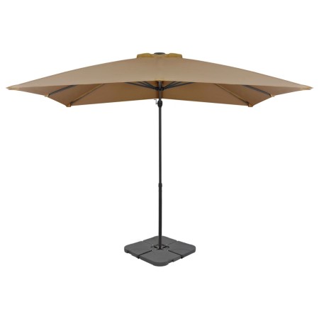 Gartenschirm mit tragbarem taupefarbenem Sockel von vidaXL, Sonnenschirme - Ref: Foro24-276330, Preis: 202,80 €, Rabatt: %