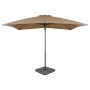 Garden umbrella with portable taupe base by vidaXL, Umbrellas - Ref: Foro24-276330, Price: 202,80 €, Discount: %
