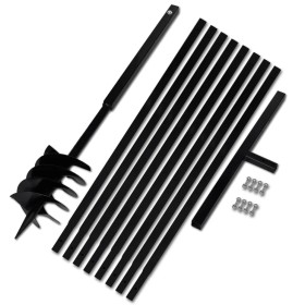 Earth Auger with 180 mm Handle and 9 m Steel Extension Tube by vidaXL, Helical augers - Ref: Foro24-270532, Price: 137,93 €, ...