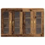 Armario de pared 2 pcs Madera vieja 69.5 x 34 x 90 cm