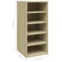 Mueble zapatero madera contrachapada roble Sonoma 31,5x35x70 cm de vidaXL, Zapateros y organizadores de calzado - Ref: Foro24...