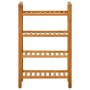 Shoerack with 4 solid oak wood shelves 50x27x80 cm by vidaXL, Shoe racks and shoe organizers - Ref: Foro24-331746, Price: 106...