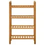 Shoerack with 4 solid oak wood shelves 50x27x80 cm by vidaXL, Shoe racks and shoe organizers - Ref: Foro24-331746, Price: 104...