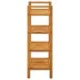 Shoerack with 4 solid oak wood shelves 50x27x80 cm by vidaXL, Shoe racks and shoe organizers - Ref: Foro24-331746, Price: 104...