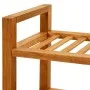 Shoerack with 4 solid oak wood shelves 50x27x80 cm by vidaXL, Shoe racks and shoe organizers - Ref: Foro24-331746, Price: 104...