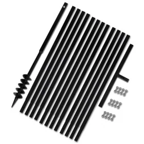 Earth Drill With Handle 80 mm With Extension Tube 13 M Steel by vidaXL, Helical augers - Ref: Foro24-270541, Price: 138,12 €,...