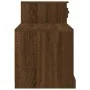 Brown oak plywood shoe cabinet 100x42x60 cm by vidaXL, Shoe racks and shoe organizers - Ref: Foro24-816423, Price: 78,02 €, D...
