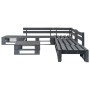 6-teiliges Gartenmöbelset aus grauer Holzpalette von vidaXL, Gartensets - Ref: Foro24-276318, Preis: 338,91 €, Rabatt: %