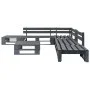 Set de muebles de palets para jardín 6 piezas madera gris de vidaXL, Conjuntos de jardín - Ref: Foro24-276318, Precio: 333,48...