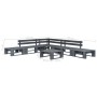 6-teiliges Gartenmöbelset aus grauer Holzpalette von vidaXL, Gartensets - Ref: Foro24-276318, Preis: 338,91 €, Rabatt: %