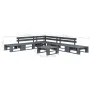 Set de muebles de palets para jardín 6 piezas madera gris de vidaXL, Conjuntos de jardín - Ref: Foro24-276318, Precio: 333,48...