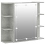 Concrete gray furniture with mirror and LED lights 70x16.5x60 cm by vidaXL, bathroom vanities - Ref: Foro24-808877, Price: 70...