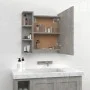Concrete gray furniture with mirror and LED lights 70x16.5x60 cm by vidaXL, bathroom vanities - Ref: Foro24-808877, Price: 69...