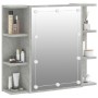 Concrete gray furniture with mirror and LED lights 70x16.5x60 cm by vidaXL, bathroom vanities - Ref: Foro24-808877, Price: 70...