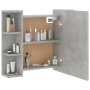 Concrete gray furniture with mirror and LED lights 70x16.5x60 cm by vidaXL, bathroom vanities - Ref: Foro24-808877, Price: 70...