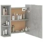 Concrete gray furniture with mirror and LED lights 70x16.5x60 cm by vidaXL, bathroom vanities - Ref: Foro24-808877, Price: 69...