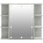 Concrete gray furniture with mirror and LED lights 70x16.5x60 cm by vidaXL, bathroom vanities - Ref: Foro24-808877, Price: 70...