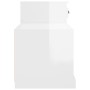 Glossy white plywood shoe cabinet 100x42x60 cm by vidaXL, Shoe racks and shoe organizers - Ref: Foro24-816418, Price: 65,03 €...