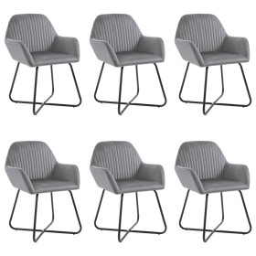 Dining chairs 6 units gray velvet by vidaXL, dining chairs - Ref: Foro24-277010, Price: 643,08 €, Discount: %