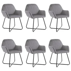 Dining chairs 6 units gray velvet by vidaXL, dining chairs - Ref: Foro24-277010, Price: 633,73 €, Discount: %