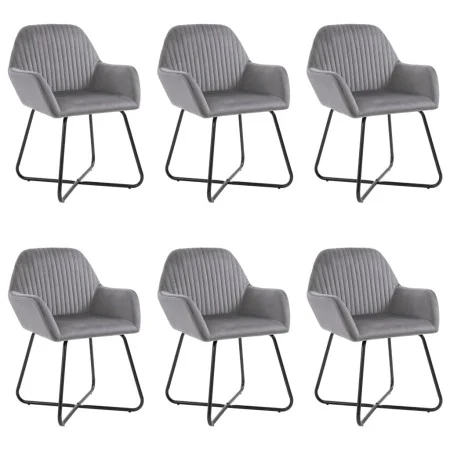 Dining chairs 6 units gray velvet by vidaXL, dining chairs - Ref: Foro24-277010, Price: 633,73 €, Discount: %