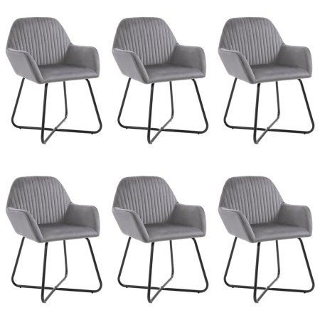 Esszimmerstühle 6 Einheiten grauer Samt von vidaXL, Essstühle - Ref: Foro24-277010, Preis: 643,08 €, Rabatt: %