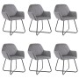 Esszimmerstühle 6 Einheiten grauer Samt von vidaXL, Essstühle - Ref: Foro24-277010, Preis: 643,08 €, Rabatt: %