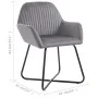 Dining chairs 6 units gray velvet by vidaXL, dining chairs - Ref: Foro24-277010, Price: 633,73 €, Discount: %
