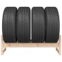 Soporte para neumáticos madera maciza de pino 120x40x40 cm