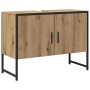 Juego de muebles de baño 2 pcs Marrón 80 x 33 x 60 cm
