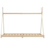 Kinderbettgestell aus massivem Zirbenholz 90x200 cm von vidaXL, Kinderbetten und Betten für Kinder - Ref: Foro24-283357, Prei...