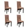 Esszimmerstühle 4 Einheiten Kunstleder braun von vidaXL, Essstühle - Ref: Foro24-270553, Preis: 430,77 €, Rabatt: %
