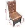 Esszimmerstühle 4 Einheiten Kunstleder braun von vidaXL, Essstühle - Ref: Foro24-270553, Preis: 430,77 €, Rabatt: %