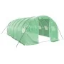 Invernadero con estructura de acero verde 18 m² 6x3x2 m