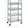 Küchenwagen 4 Ebenen Grauguss 46x26x85 cm von vidaXL, Küchen- und Speisewagen - Ref: Foro24-336327, Preis: 46,16 €, Rabatt: %
