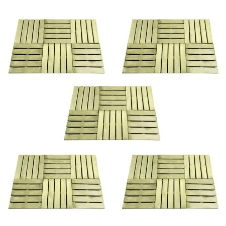 Baldosas de porche 30 unidades madera verde 50x50 cm de vidaXL, Suelos y moquetas - Ref: Foro24-276433, Precio: 387,19 €, Des...