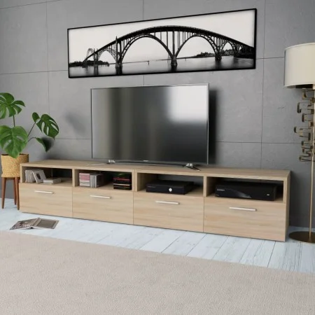 Mueble de TV 2 piezas madera de ingeniería roble 95x35x36 cm de vidaXL, Muebles TV - Ref: Foro24-275111, Precio: 137,96 €, De...